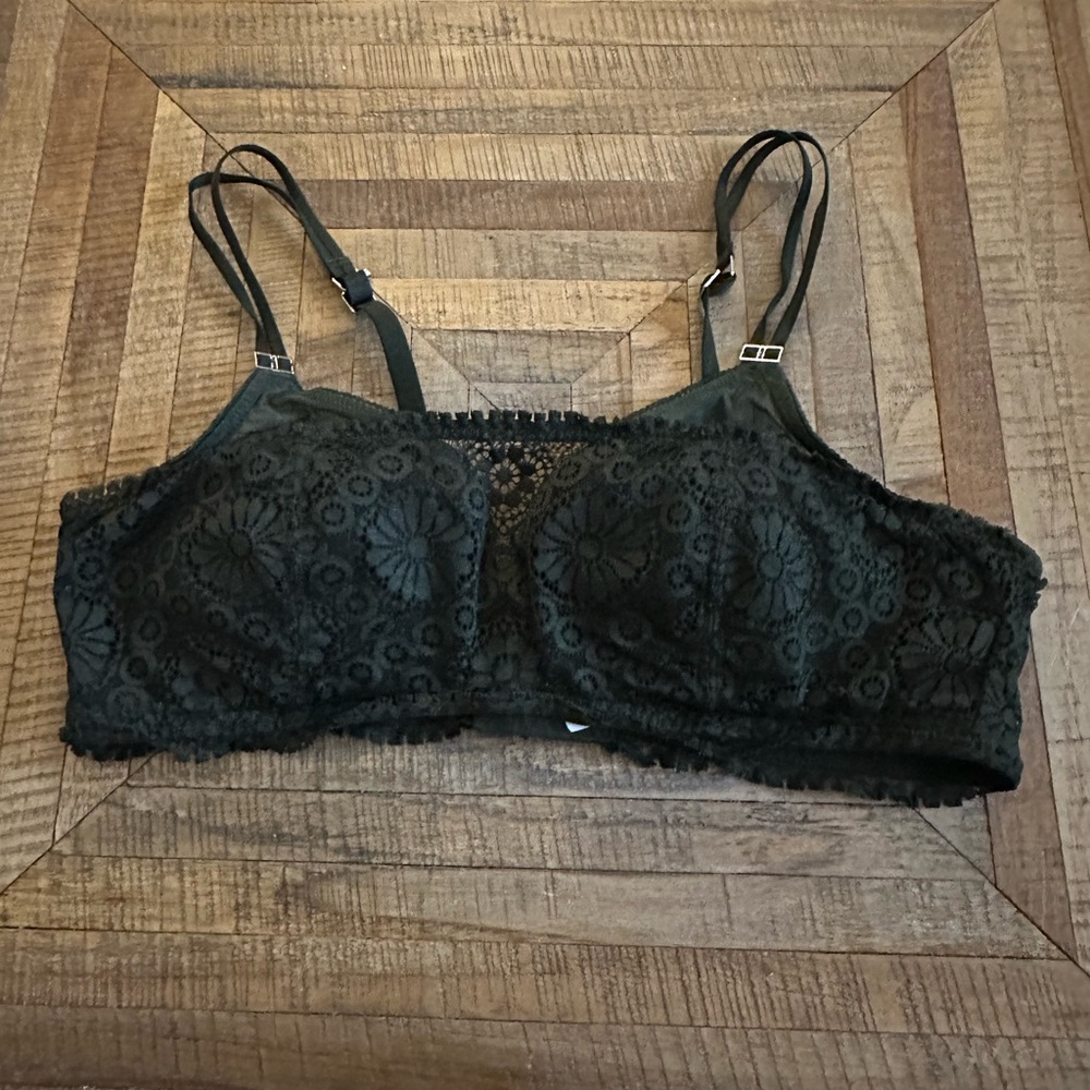 Aerie Dark Lace Bralette